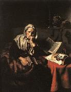 Nicolaes maes Old Woman Dozing oil painting picture wholesale